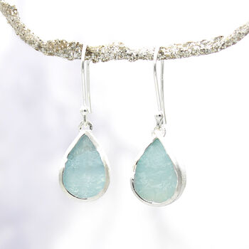 Aquamarine Gemstone Pendant And Earring Jewellery Set, 7 of 7