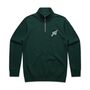 Hoy Classics One/Four Zip Sweater Deep Green, thumbnail 2 of 4