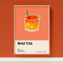 Mai Tai Cocktail Print, thumbnail 1 of 7