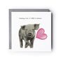 Sending Hogs And Kisses Pig Card, thumbnail 2 of 6