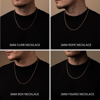 Gold Personalised Name Initials Symbol Letter Pendant Necklace, 6 of 10