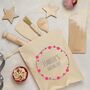 Personalised Childs Baking Set, Bubbles Wreath, thumbnail 6 of 8