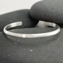 Wide Matte Cuff In Sterling Silver, thumbnail 8 of 11