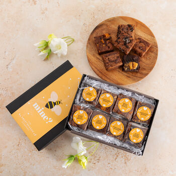 'Bee Mine' Luxury Brownie Valentine's Day Gift Box, 2 of 3