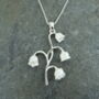 Lily Of The Valley White Flower Pendant Necklace, thumbnail 1 of 5