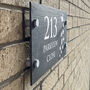 Personalised Butterfly Slate House Number Sign, thumbnail 2 of 2