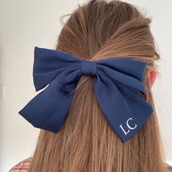 Personalised Initial Monogram Hair Bow Clip, 4 of 10