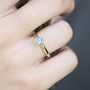 Solid Gold Aquamarine Ring, thumbnail 2 of 6