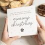 Personalised Cat Dad Christmas Card From The Cat, thumbnail 1 of 7
