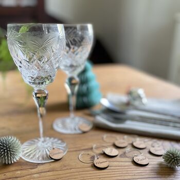 Personalised Five Christmas Wine Glass Charms, 9 of 9