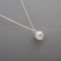 Solid Silver Apple Necklace, thumbnail 1 of 2