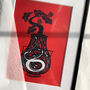 'Hathor Chroma' Botanical Vase Art Print, thumbnail 2 of 3