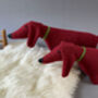 Knitted Lambswool Dachshund Dog, thumbnail 2 of 7