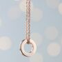 Personalised Plated Mini Ring Necklace, thumbnail 1 of 7