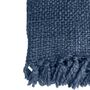 Indigo Solid Throw, thumbnail 2 of 3
