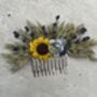 Sunflower And Lavender Flower Hair Comb, thumbnail 6 of 6