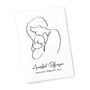 Personalised Line Art New Mum And Baby's Love Print, thumbnail 5 of 12
