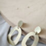 Brass Freeform Double Circle Studs, thumbnail 1 of 3