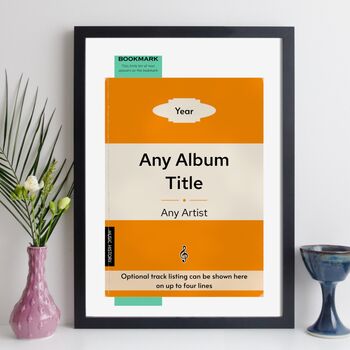 Personalised Favourite Album Music Print Gift For Him Or Her, 6 of 12