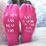 Going To The Gym… Tomorrow Socks Personalised, thumbnail 1 of 4