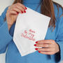 Be My Valentine Personalised Handkerchief, thumbnail 1 of 2