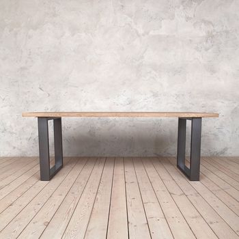 Holborn Natural Ash Dining Table U Shaped Legs, 3 of 4