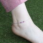 Pure Silver Colourful Beaded Indian Payal Anklet, thumbnail 2 of 7