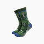 Golf Course Bamboo Socks In Green, thumbnail 1 of 4