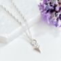 Tiny Sterling Silver Triangle Choker Necklace, thumbnail 1 of 2