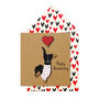 Handmade Anniversary Dachshund Personalised Greeting Card, thumbnail 1 of 4