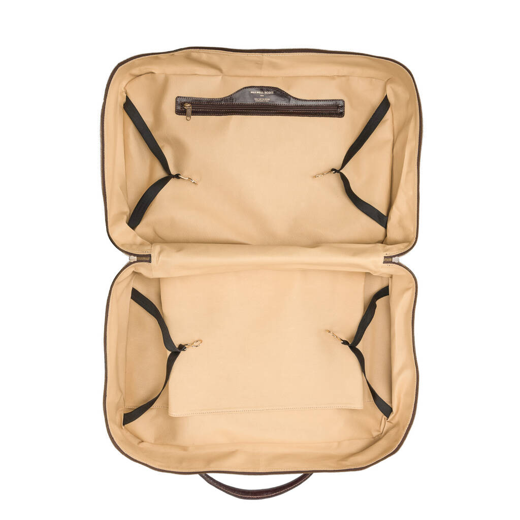 The Finest Italian Men's Leather Suitcase. 'Maurizio' By Maxwell Scott