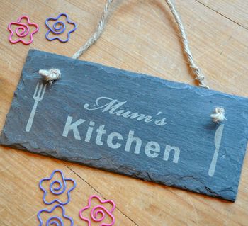 Personalised Kitchen Slate Sign, 2 of 4