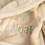 Personalised Teddy Ear Baby Robe Gift, thumbnail 8 of 12