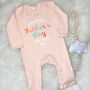 Personalised Happy First Father's Day Bright Babygrow, thumbnail 5 of 7