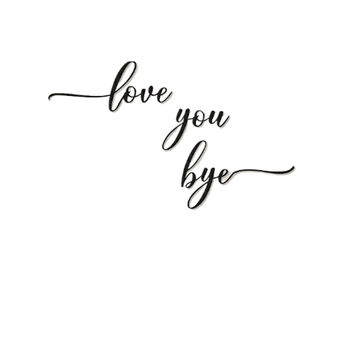 Customisable Wooden Love You Bye Door Sign In Colours, 2 of 4