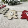 Christmas Tree Garland, Wooden Christmas Decoration, thumbnail 4 of 7