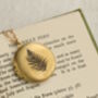 Personalised Engraved Fern Locket Necklace With Photos, thumbnail 9 of 12