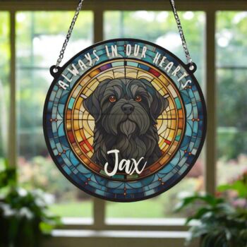 Shih Tzu Black Memorial Suncatcher, 4 of 6