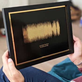 Personalised Shiny Sound Wave Print, 8 of 8