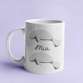 Manatee Personalised Gift Mug, 2 of 3