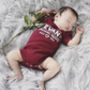 Personalised Valentine’s Day 'Breaking Hearts' Babygrow, thumbnail 1 of 3