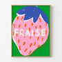 French Strawberry Colourful Kitchen Print, thumbnail 7 of 7