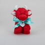 Personalised Mini Red Collectible Highland Soft Toy Cow, Gift Box, thumbnail 3 of 12