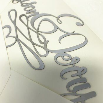 Personalised Entwined Names Wedding Card, 9 of 10