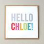 Personalised 'Hello' New Baby Card, thumbnail 2 of 3