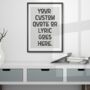 Custom Vintage Style Quote Print, thumbnail 1 of 4