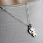Personalised 'In My Heart' Silver Family Charm Necklace, thumbnail 1 of 5
