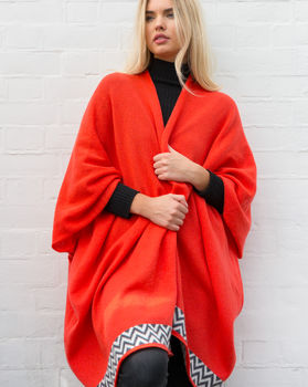 Geometric Knitted Blanket Cardigan, 5 of 7