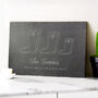 Personalised Welly Boot Family Slate For Three, thumbnail 1 of 3