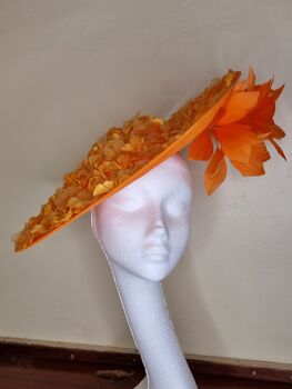Orange Petals And Swarovski Elements Hat, 4 of 4